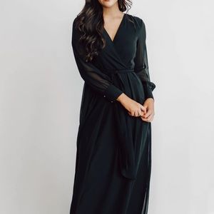 Black maxi dress